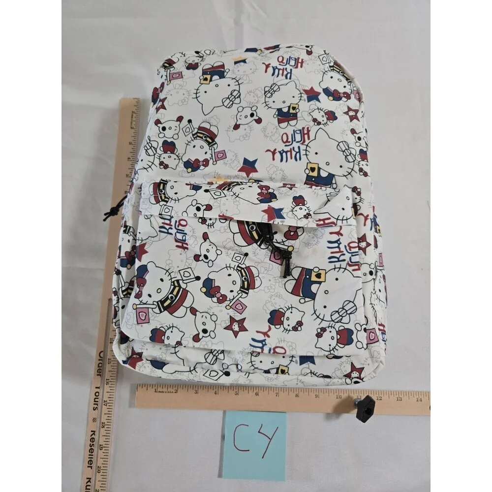 Hello Kitty Cute Printed Graffiti Schoolgirl Bags Large Capacity Backpack